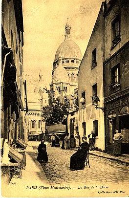 Le Grenier Gnalogique - Paris, le Vieux Monmartre, La Rue de la Barre